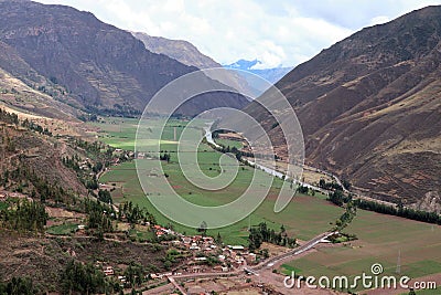 Urubamba Valley Peru. Stock Photo