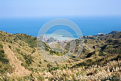 Mountain view in jinguashi, Taipei, Taiwan Stock Photo