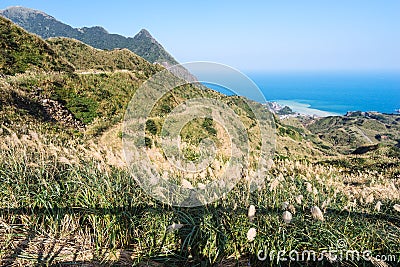 Mountain view in jinguashi, Taipei, Taiwan Stock Photo