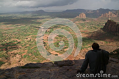 Mountain view in Tigray Stock Photo