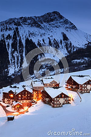 Mountain village Stock Photo