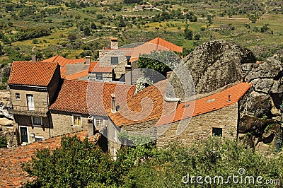 Mountain village, Monsanto portugal Stock Photo