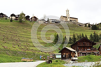 Mountain village of Saint-VÃ©ran, France Editorial Stock Photo
