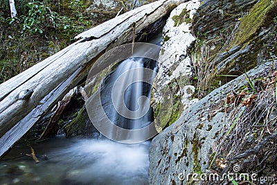 Mountain Water fall Stock Photo