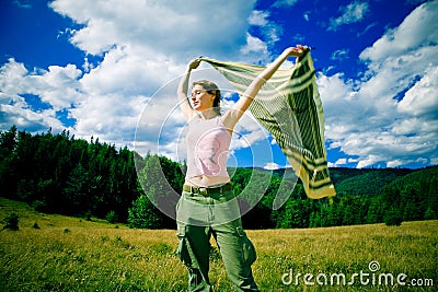 Mountain wind Stock Photo