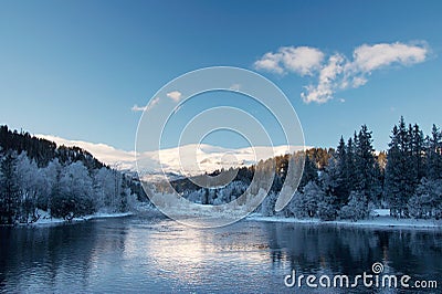 Mountain winter landscape Stock Photo
