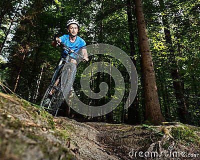 Mountainbiker Stock Photo