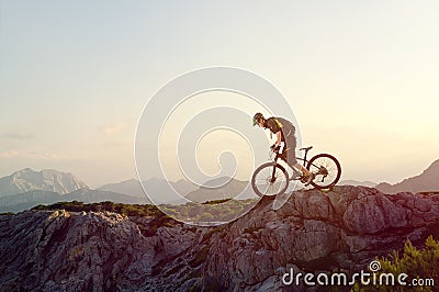 Mountainbiker Stock Photo