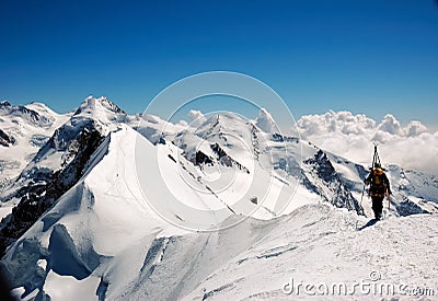 Mountaineering Stock Photo