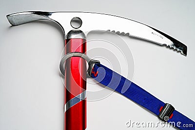 Mountaineering: Ice axe Stock Photo