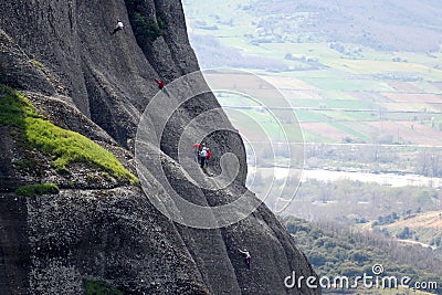 Mountaineering in Kastraki Stock Photo