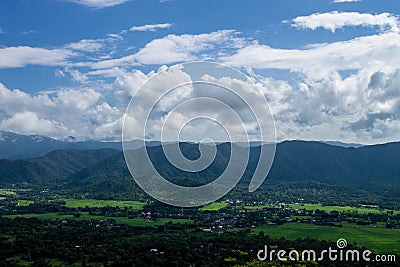 Mountainious view Stock Photo