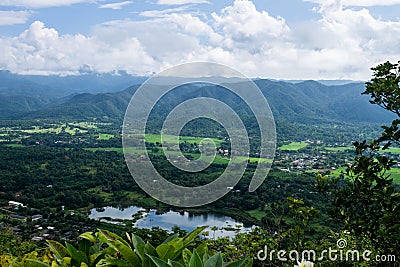 Mountainious view Stock Photo