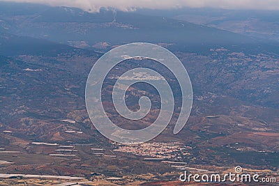 Mountainous landscape in southern Spain Stock Photo