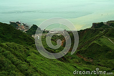 Mountainous landscape Taiwan Stock Photo
