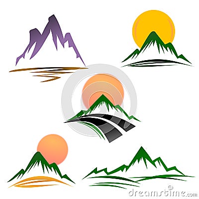 Mountains Vector Illustration