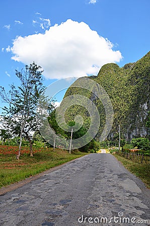 Mountains around Puerto Esperanza, Cuba Stock Photo