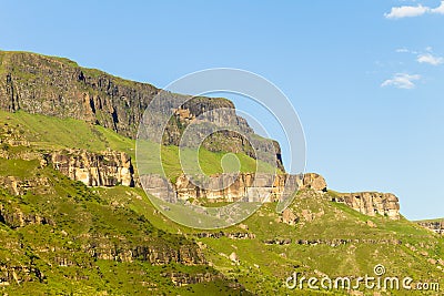 Mountains Cliffs Landscape Stock Photo