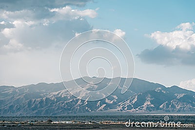 Mountains in the desert near Niland, California Stock Photo