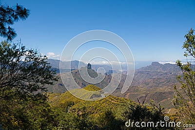 Mountains on the island of gran canaria Stock Photo