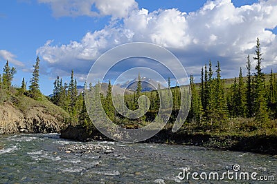 Mountains of Ivvavik National Park Stock Photo