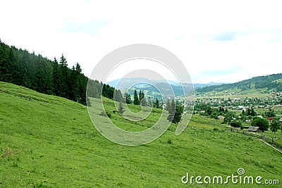 Mountains landscape Carpathian Stock Photo