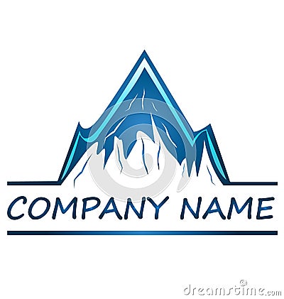 Mountains logo Vector Illustration