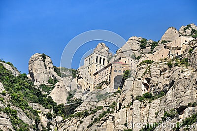 Mountains Montserrat Editorial Stock Photo