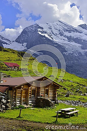 Mountains near Oeschinensee, Kandersteg. Berner Oberland. Switzerland Stock Photo