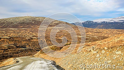 Mountains in the Oppdal district, Norway Stock Photo