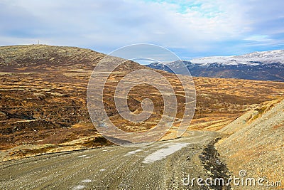 Mountains in the Oppdal district, Norway Stock Photo