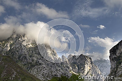 Mountains in the picos de europa, spain Stock Photo