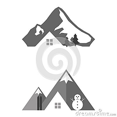 Mountains Vector Illustration