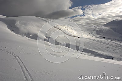 The Mountains in Sinaia. Stock Photo