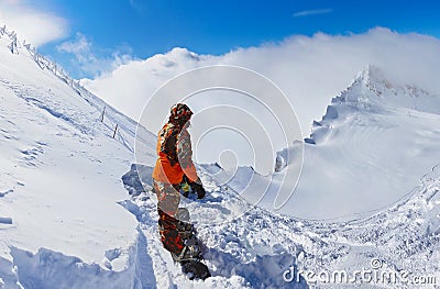 Mountains ski resort Kaprun Austria Editorial Stock Photo