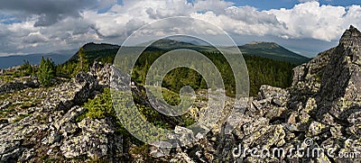 Mountains of Southern Urals Stock Photo