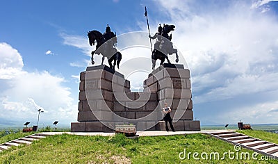 In the mountains of Trans-Ili Alatau. Editorial Stock Photo