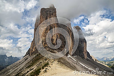 Mountains, Tre Cime Stock Photo