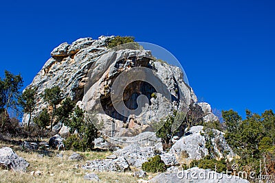 Mountains of Turkey coast at Likyan Way Stock Photo