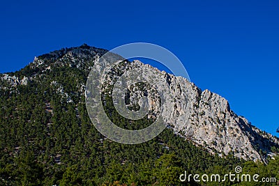 Mountains of Turkey coast at Likyan Way Stock Photo