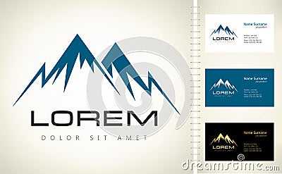 Mountains vector logo Vector Illustration