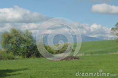 Mountains, views of the Western Tatras Stock Photo