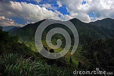 Mountains in Wuyan Stock Photo