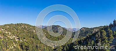 Mountaintops Spread in Southern California Stock Photo