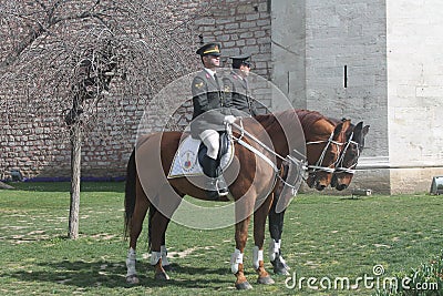 Mounted Gendarmerie Istanbul Editorial Stock Photo