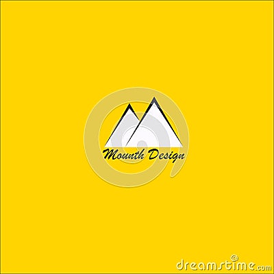 Mounth Design Business Logo Designs Stock Photo