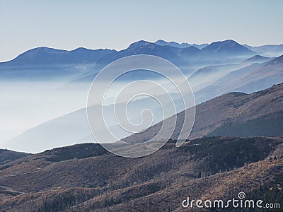 Mountin nature relax poster outdoor Stock Photo