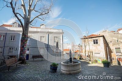 Mouraria square in Lisbon, Portugal Stock Photo