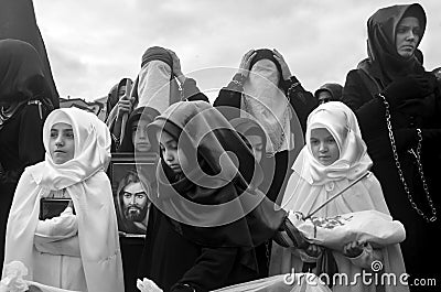 Mourning of Muharram in Turkey Editorial Stock Photo