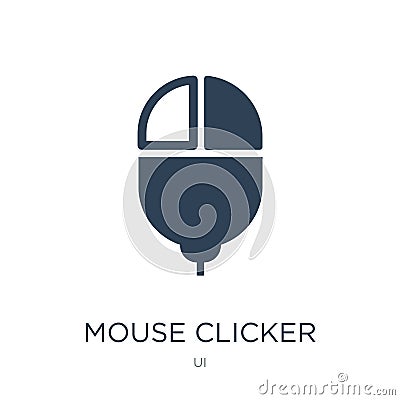 mouse clicker icon in trendy design style. mouse clicker icon isolated on white background. mouse clicker vector icon simple and Vector Illustration
